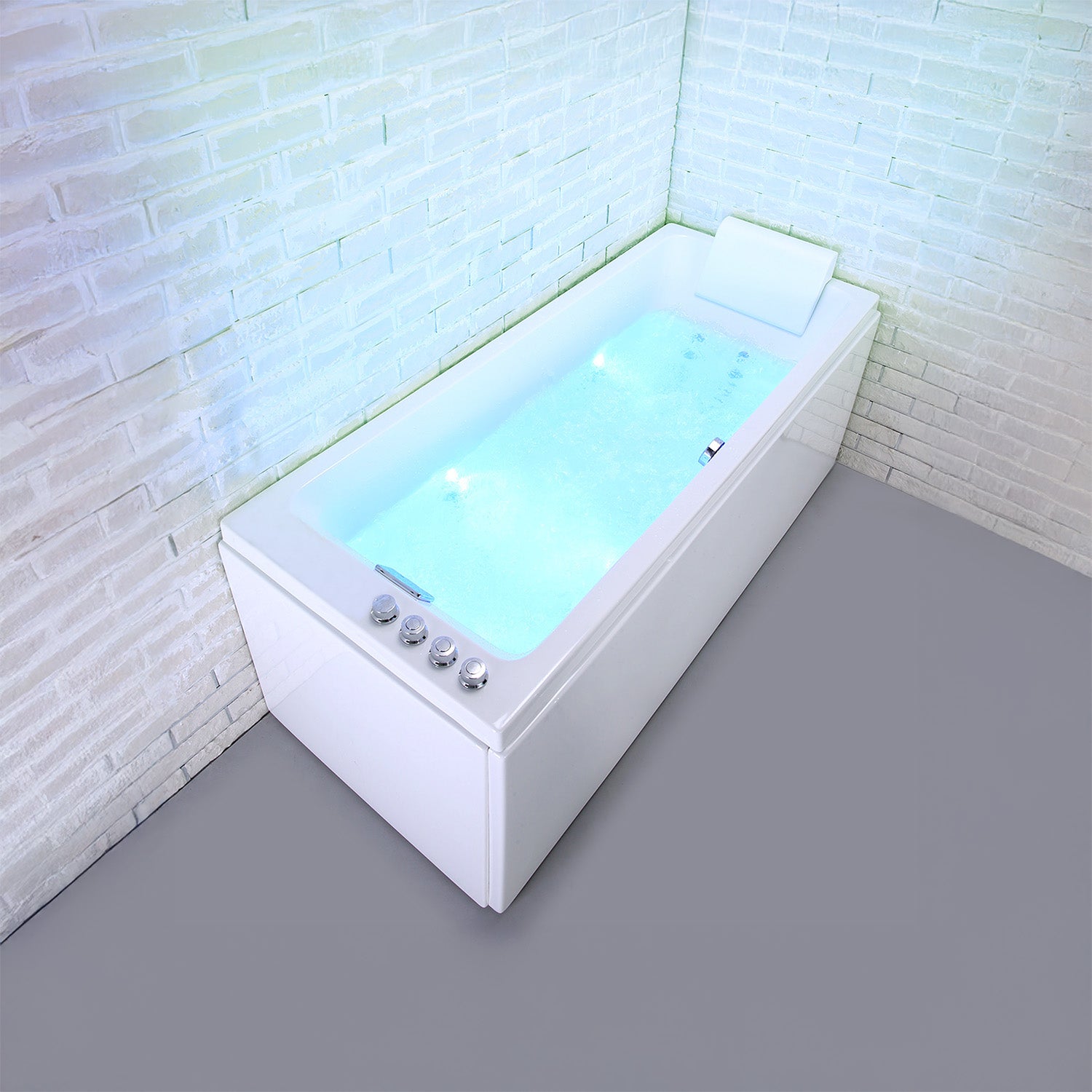 Bañera hidromasaje tenzo wave 170 x70 x63 cm, spalina