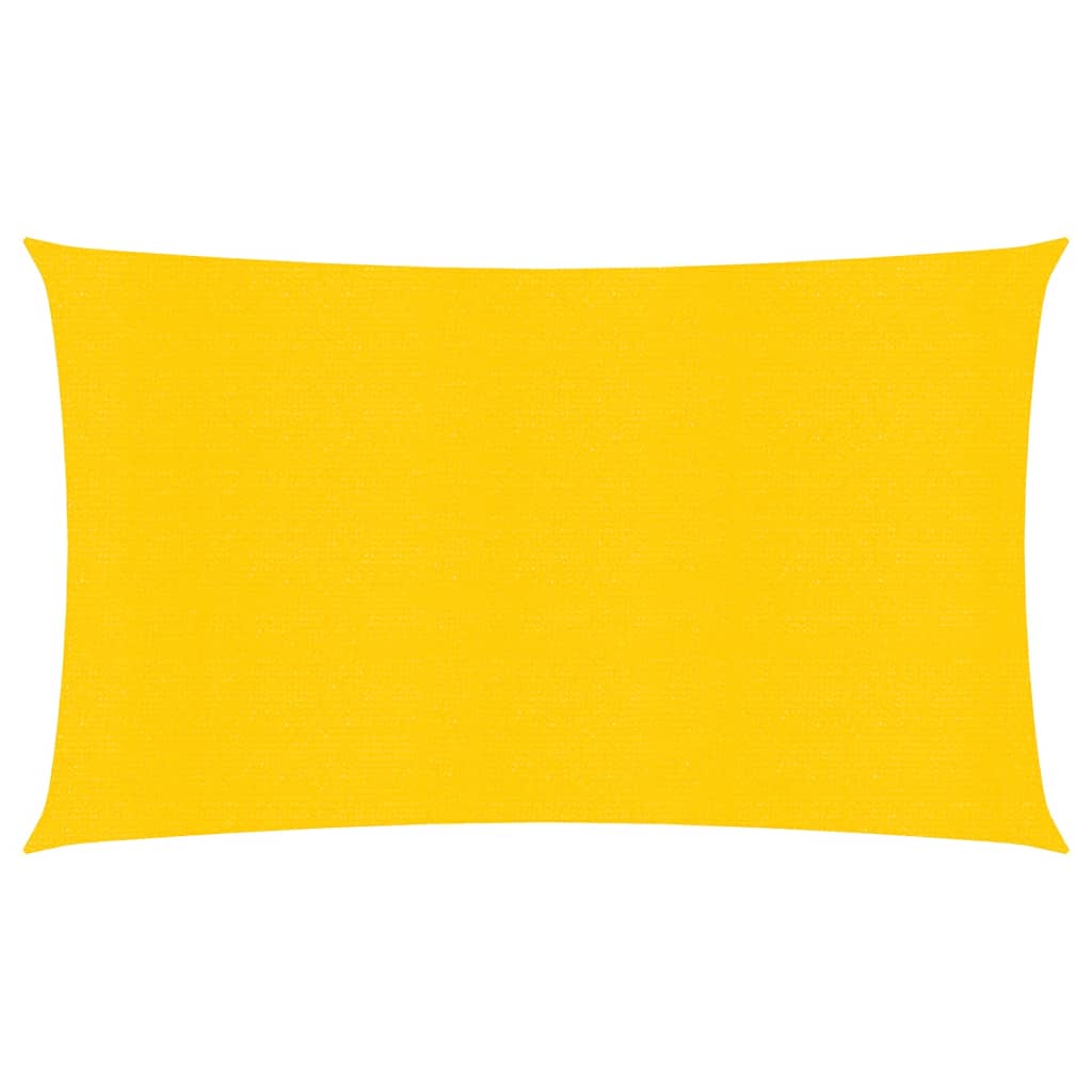vidaXL toldo de vela hdpe amarrilo 160 g/m² 2,5x5 m