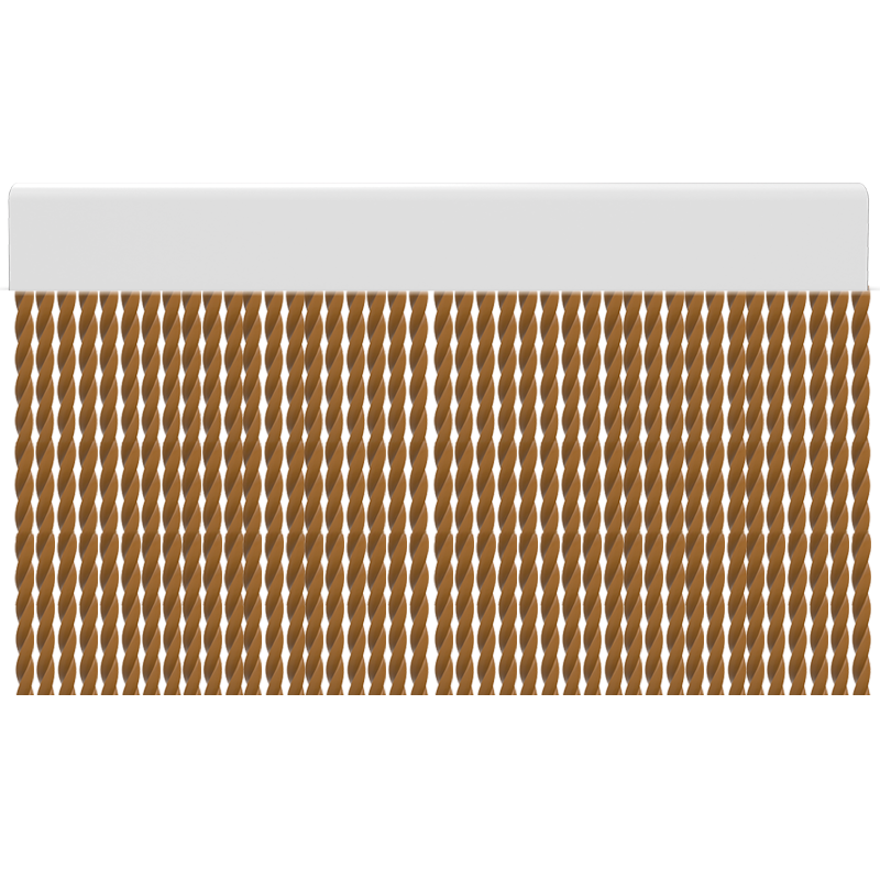 Cortina para puertas de PVC tube caramelo / 120 x 220