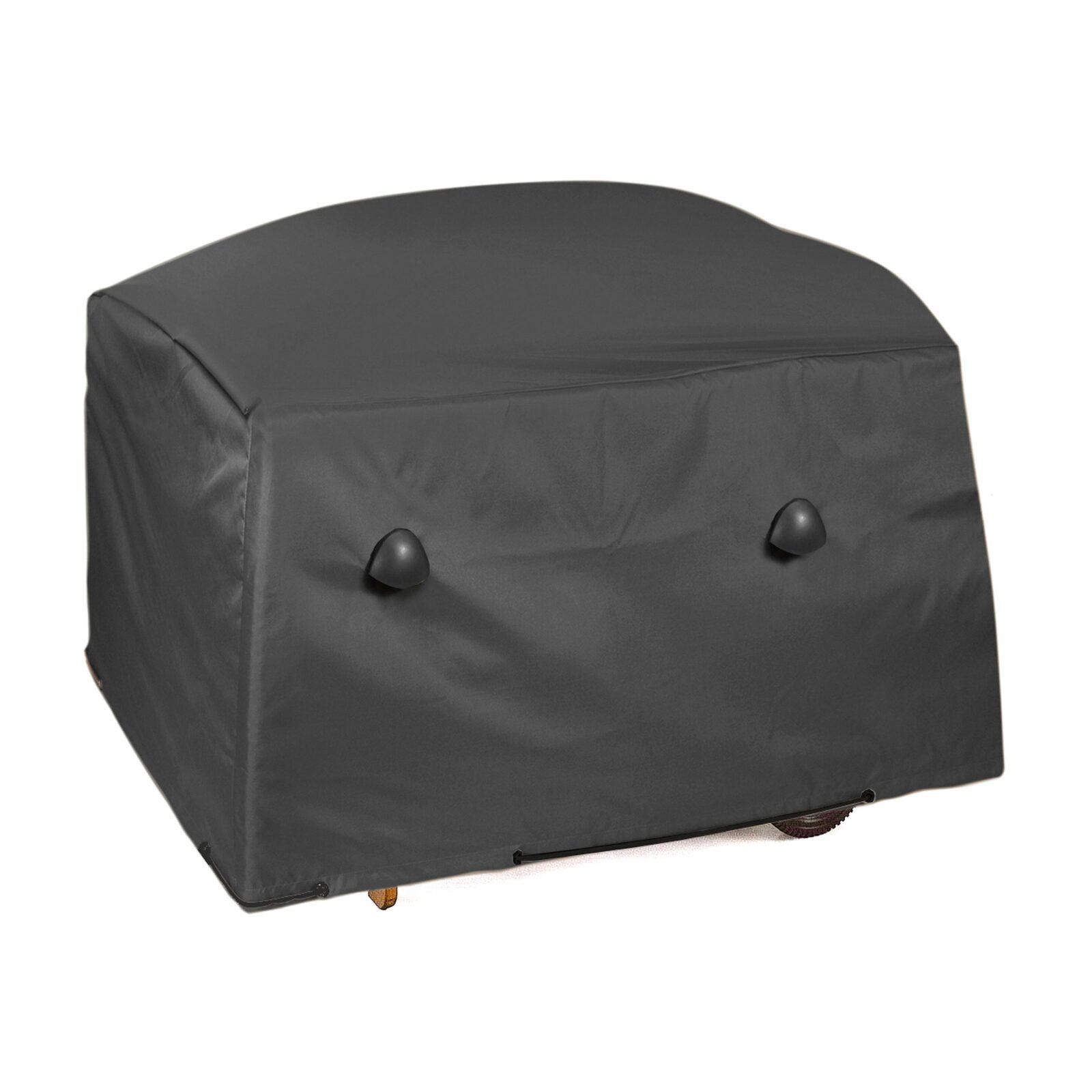 Oviala - funda protectora para barbacoa (150 x 60 x 60 cm) cov'up - negro