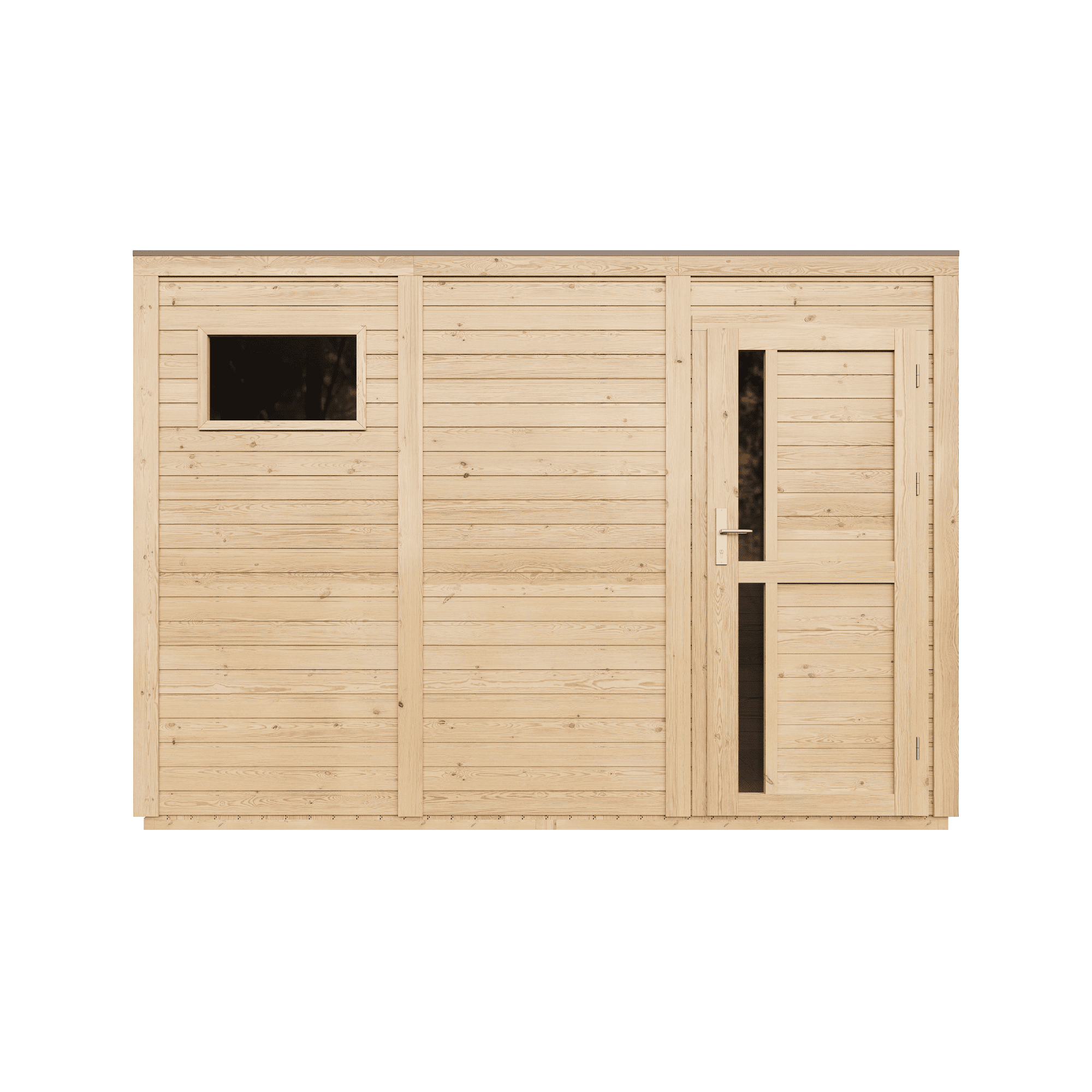 Caseta jardin exterior madera 6,18 m² Timbela m326f1