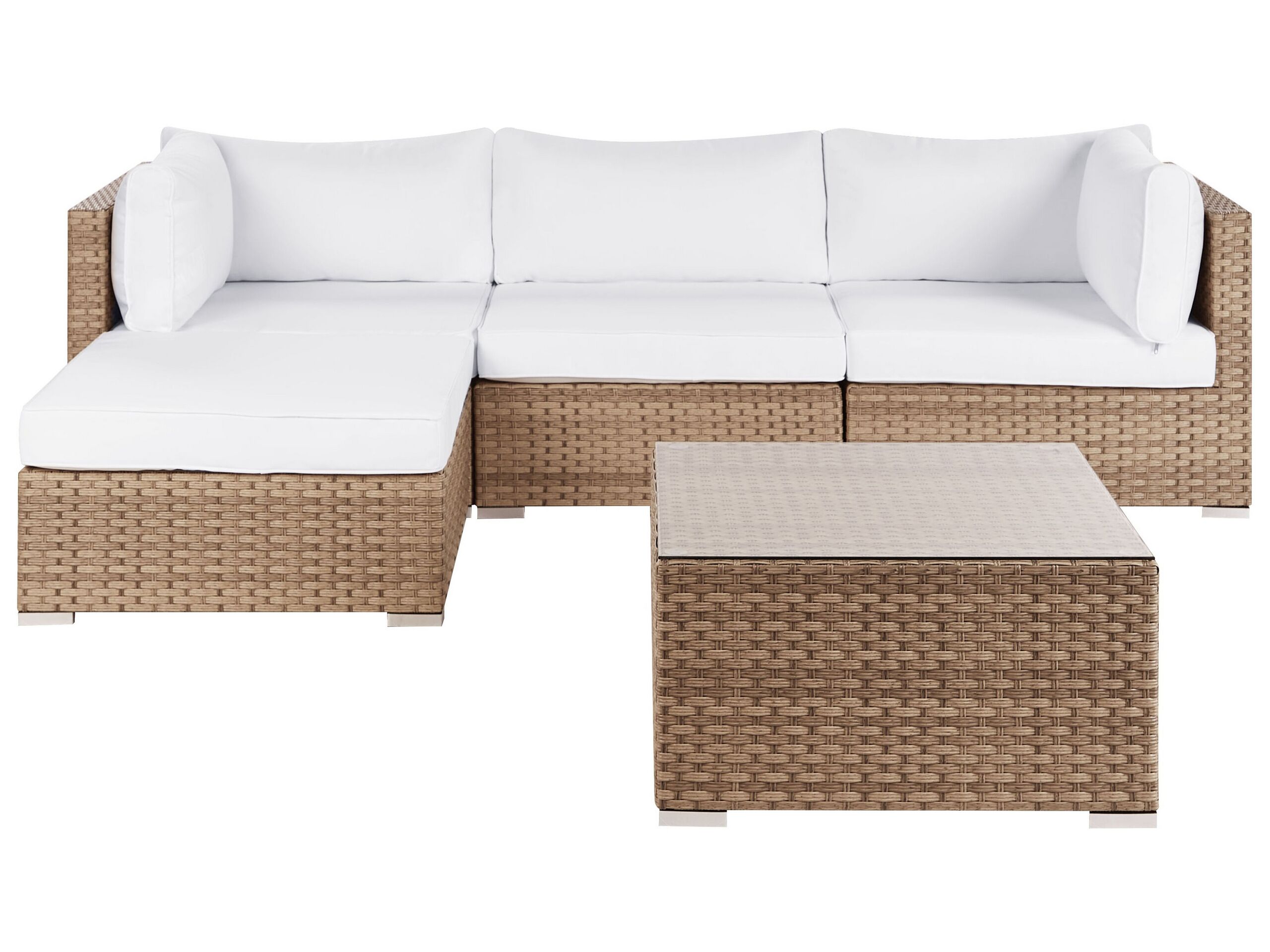 Conjunto de jardín natural sano