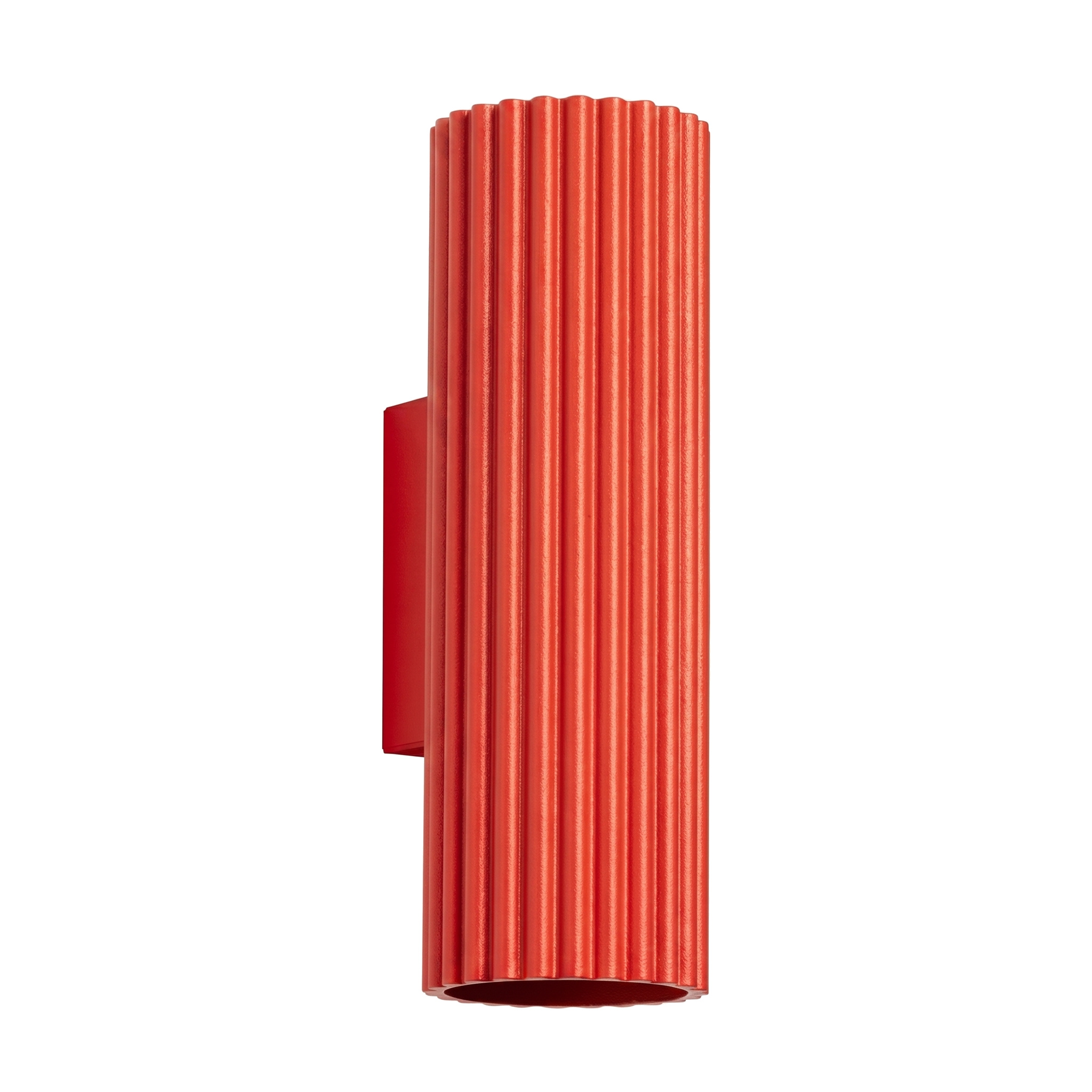 Apliques karbon 2 rojo aluminio 6.5x20x8.5cm