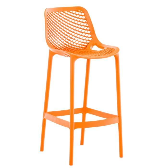 Taburete de bar moderno - naranja - 105 cm