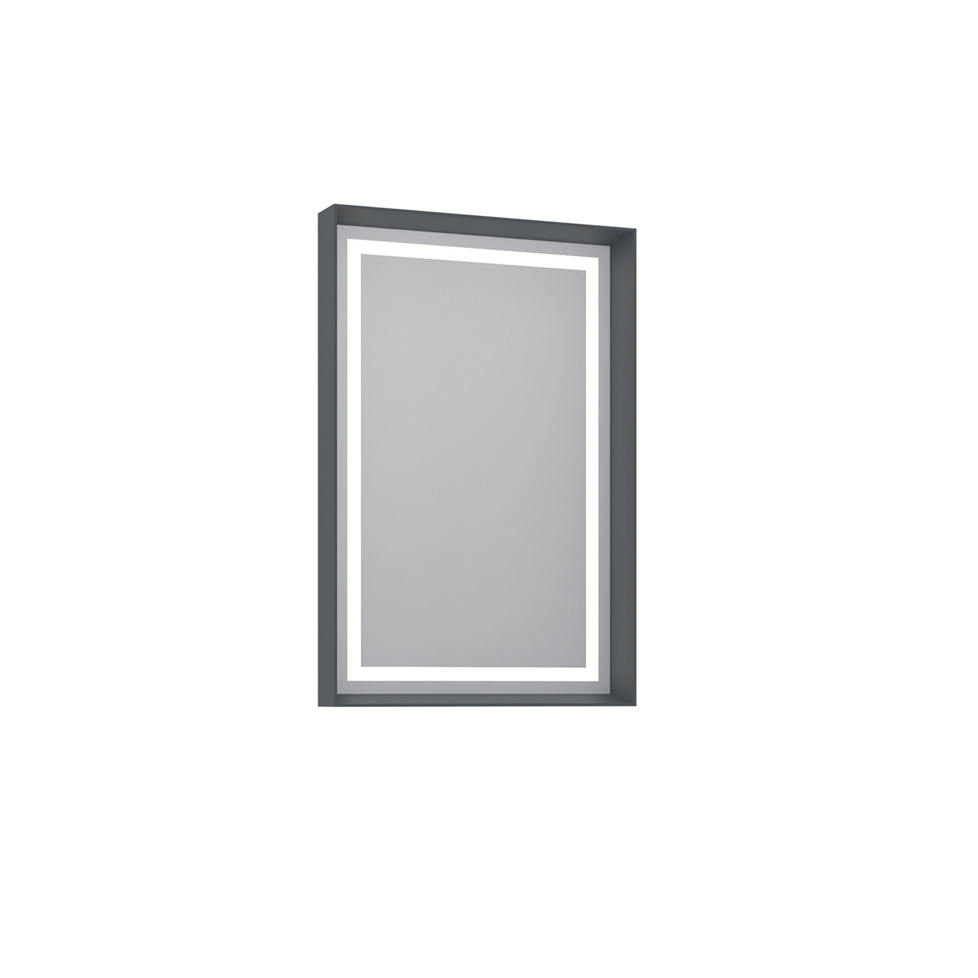 Espejo decorativo de madera <<craft 60 x 90 v2>> - 60 x 10 x 90 cm - antrac