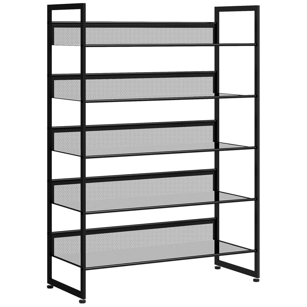 Zapatero 72x30x102 cm acero Homcom, hogar - muebles de recibidor