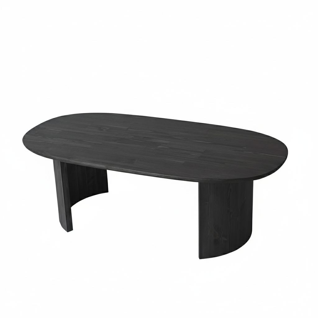 Mesa baja de madera "hudson" - 120 x 60 x 40 cm - gris antracita