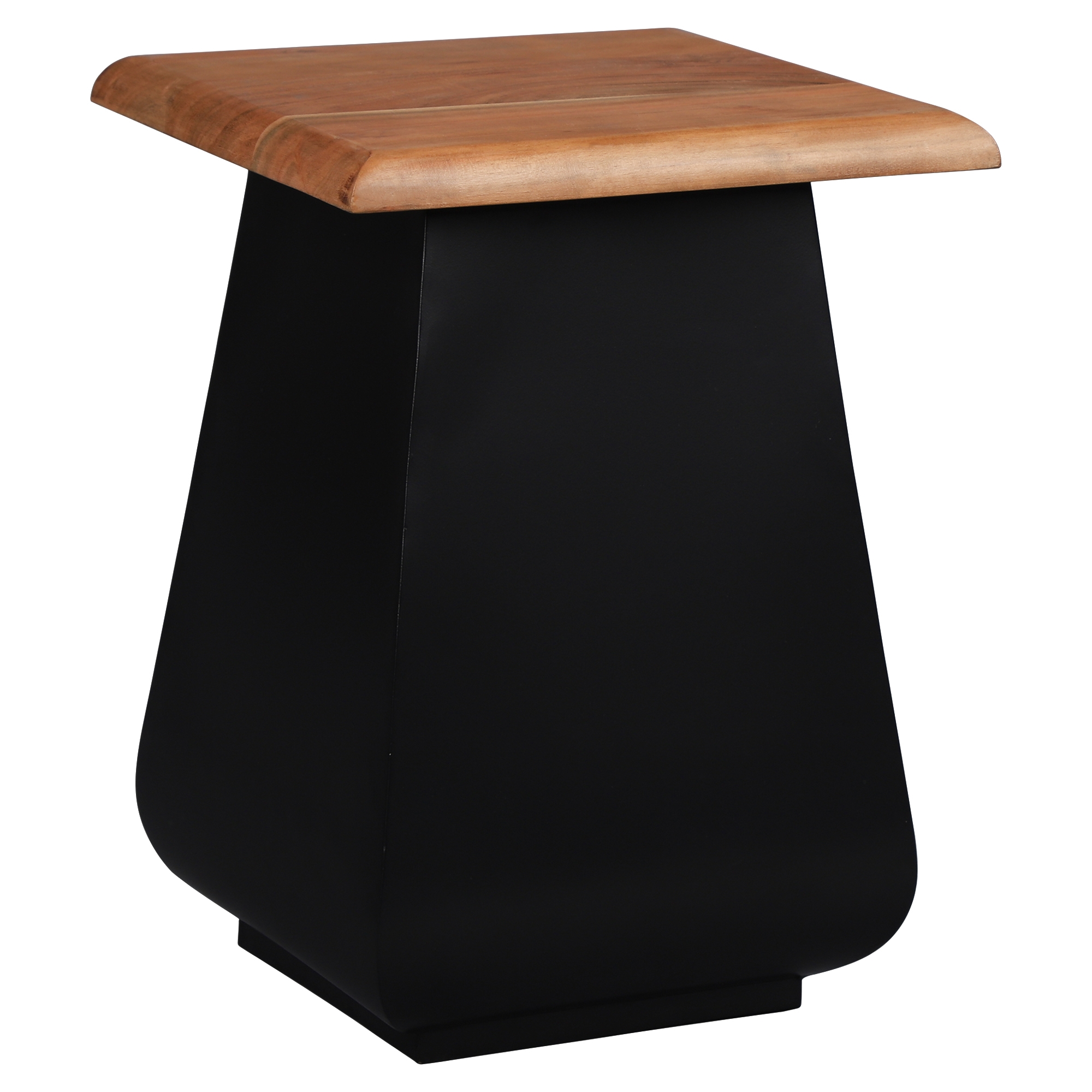 Mesa auxiliar de salón galway 30x45x30 cm negro womo-design