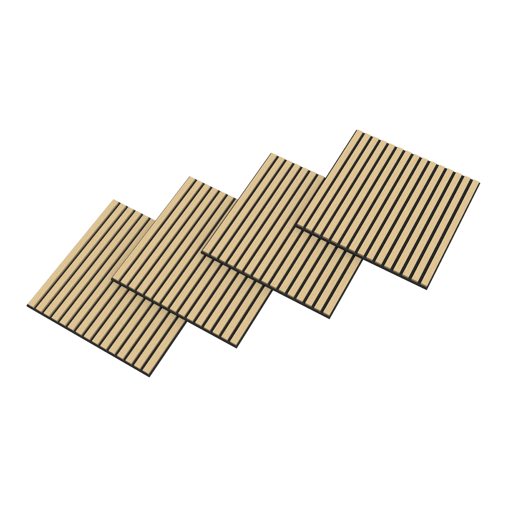 Set de 16 paneles acústicos vang 3d 5,76 m² lamas lineales roble [neu.holz]
