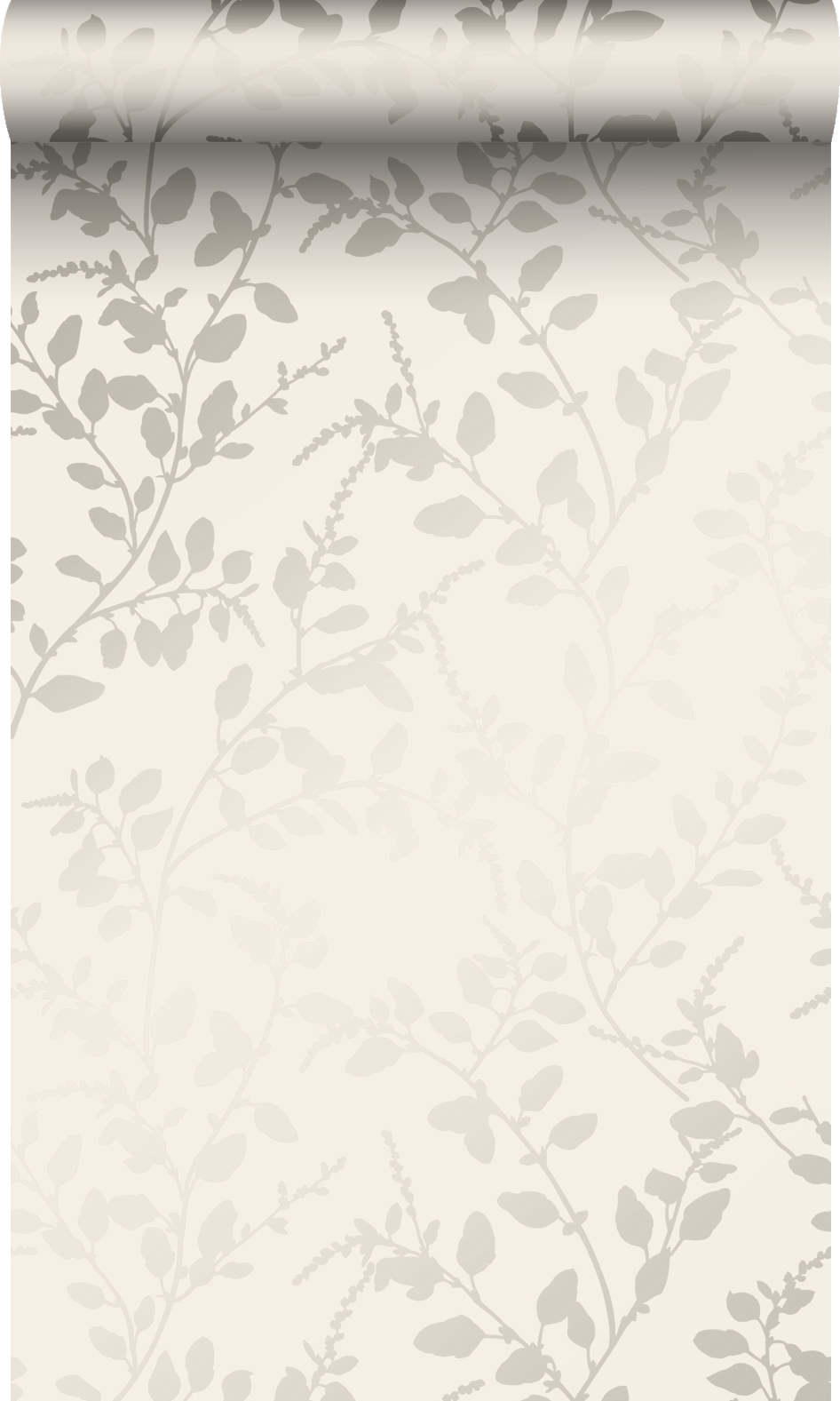 Origin papel pintado hojas beige 53 cm x 10.05 m
