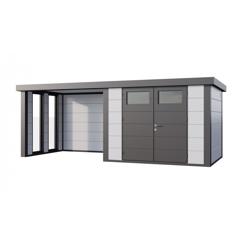 Caseta jardin nh7 c apoyo e ventanas a la izquierda | blanco | novo habitat