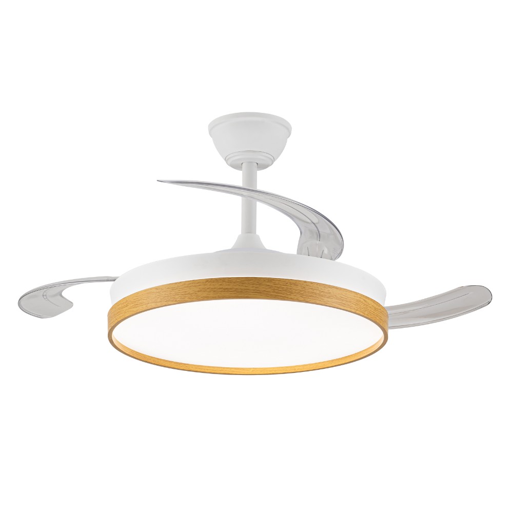 Ventilador de techo secuoya blanco cct regulable 106cm