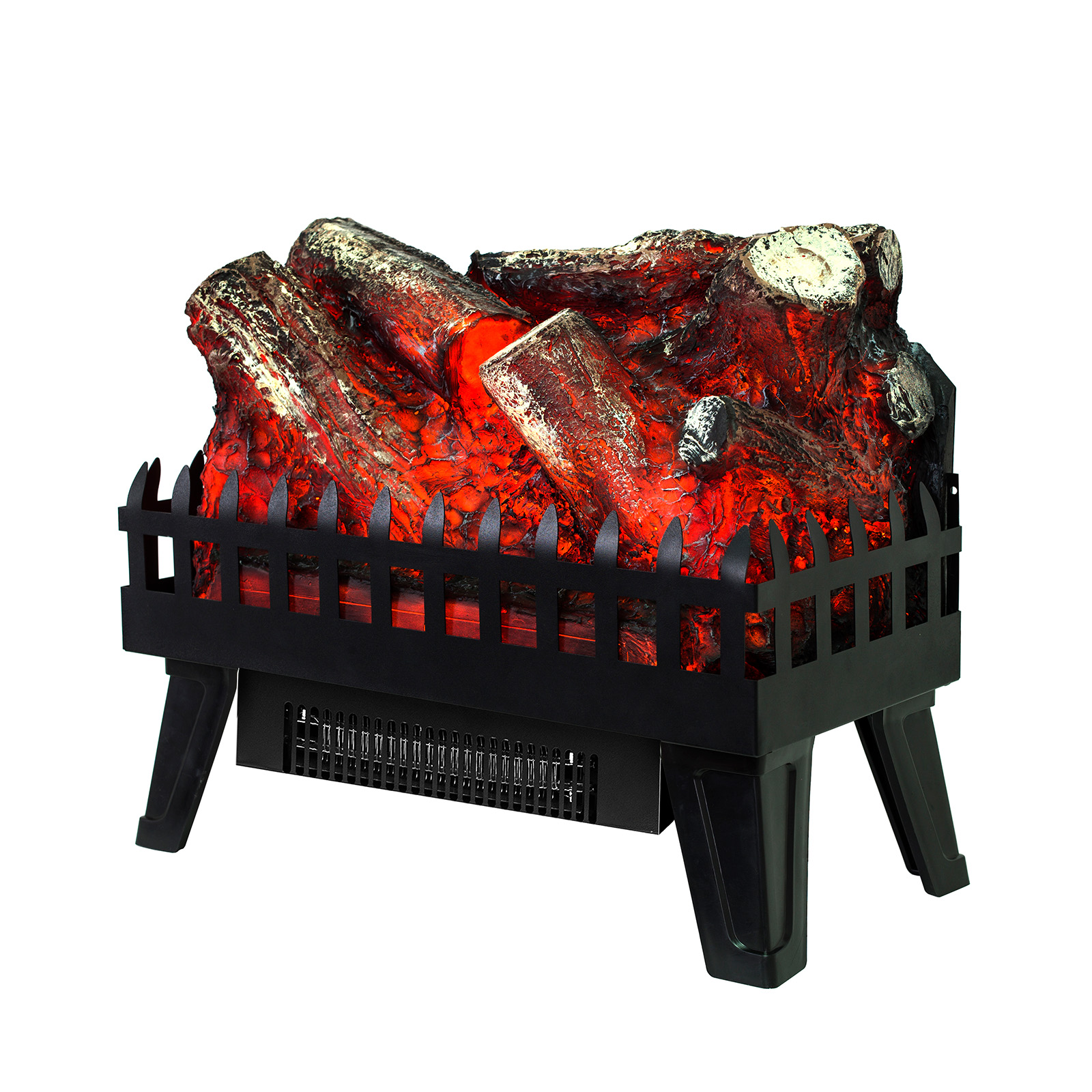 Chimenea decorativa eléctrica uso interior con efecto fuego de leña portáti