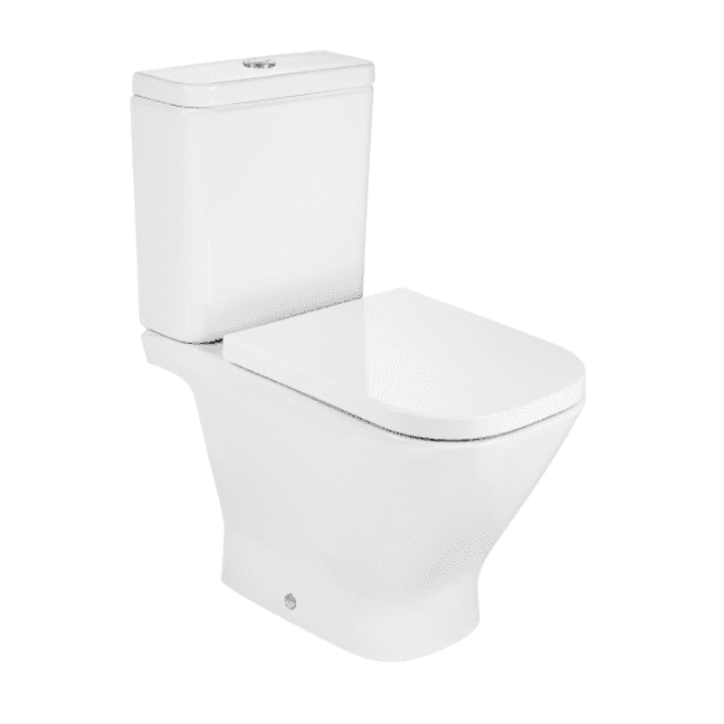 Roca inodoro gap square con asiento amortiguado y alimentación lateral