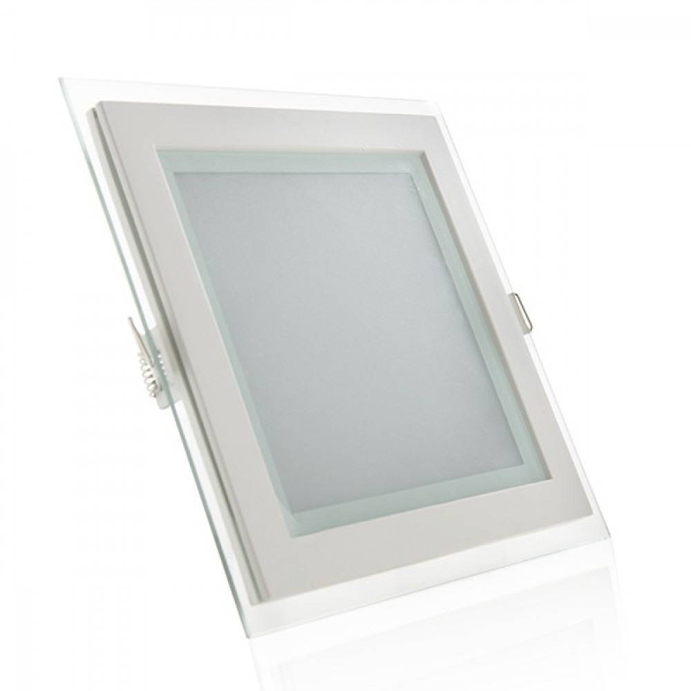 Downlight LED 15w 1500lm 6000ºk quadrado vidro 40.000h [gr-mb02-15w-cw]