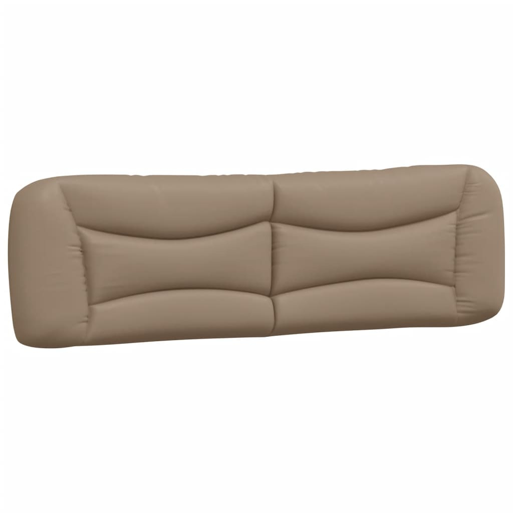 vidaXL cabecero de cama acolchado cuero sintético capuchino 180 cm