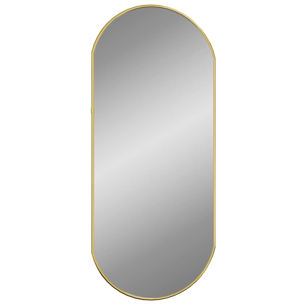 vidaXL espejo de pared ovalado dorado 70x30 cm