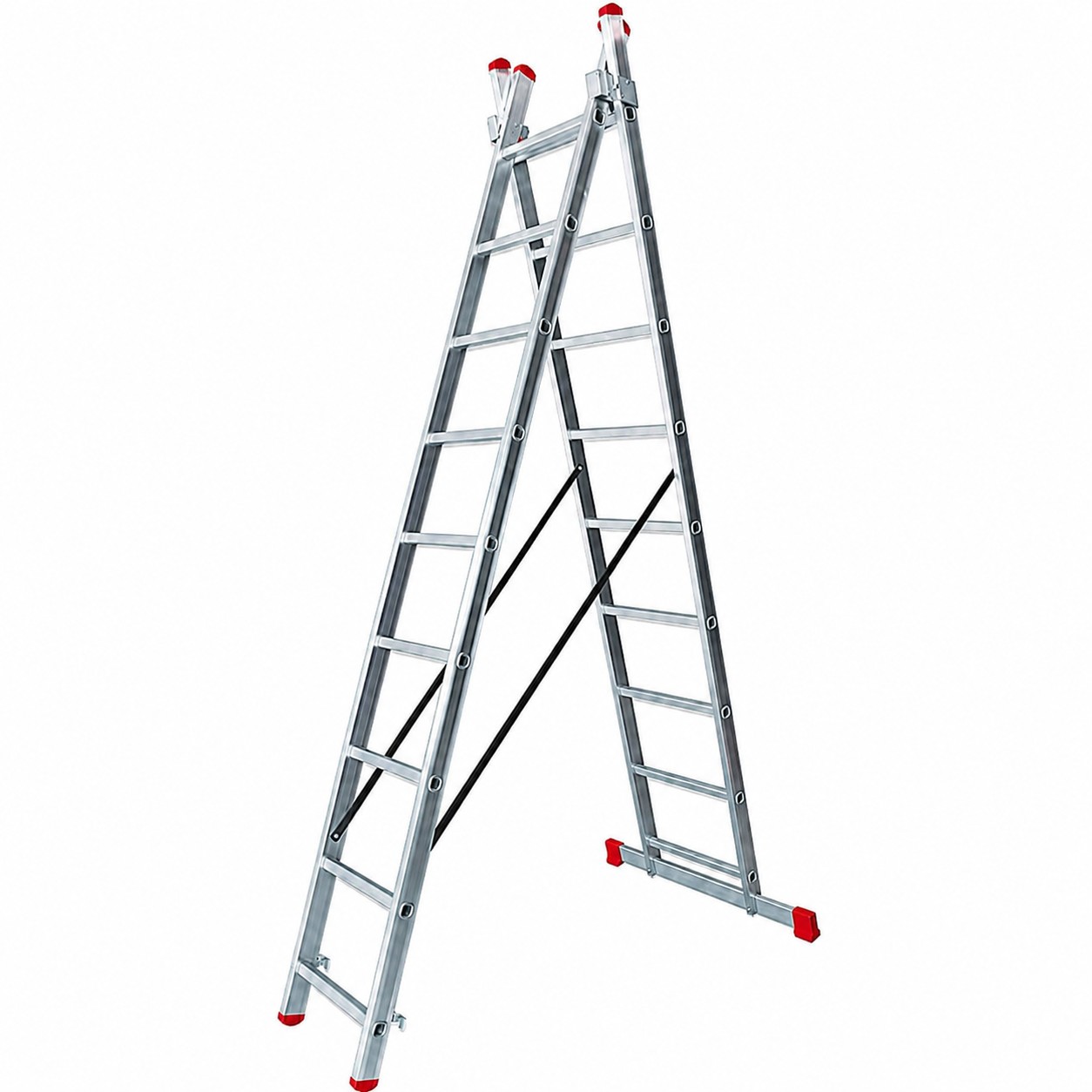 Escalera transformable doble tr2-2.5 de 9x2 peldaños