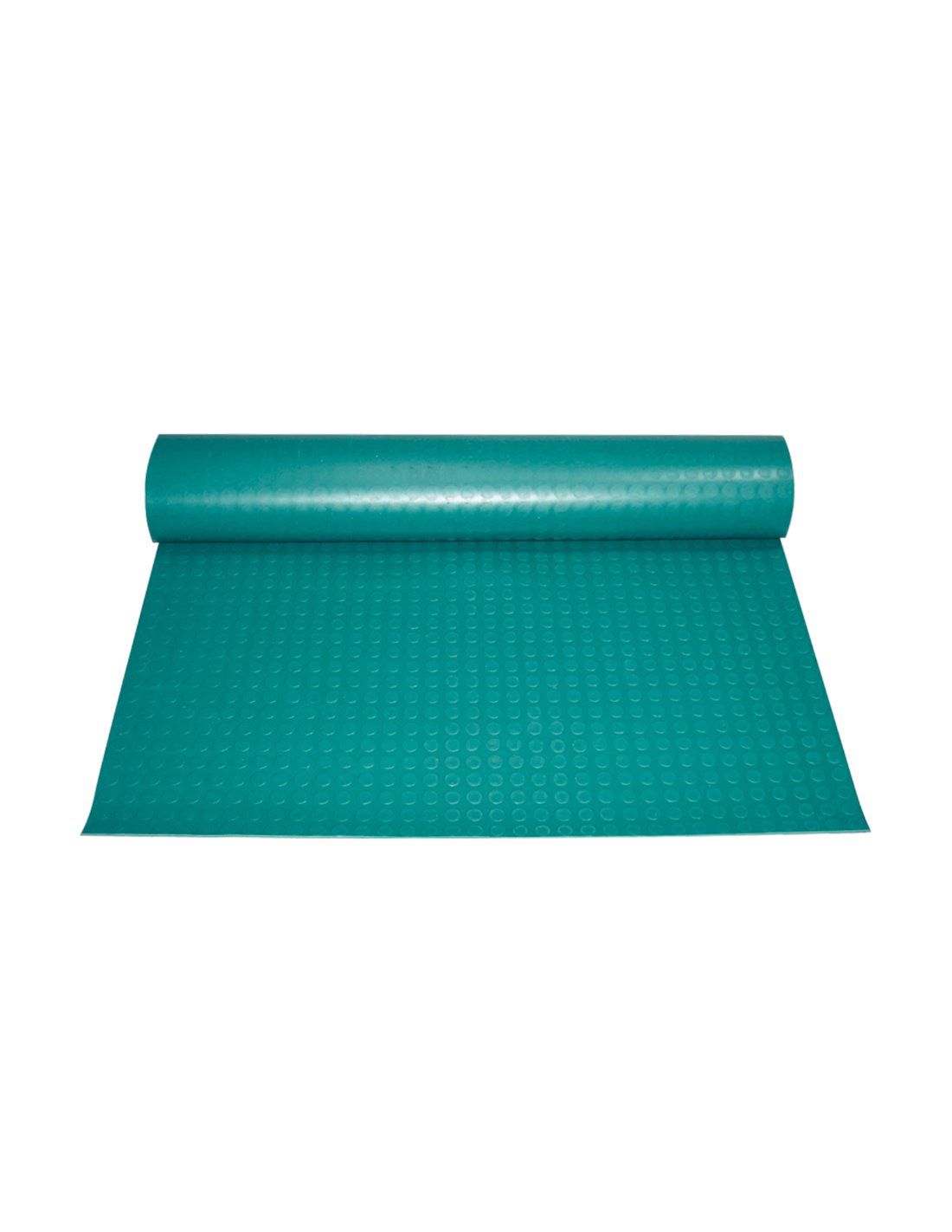 Rollo: 1x10 metros | verde | pavimento de círculos | suelo de caucho | col