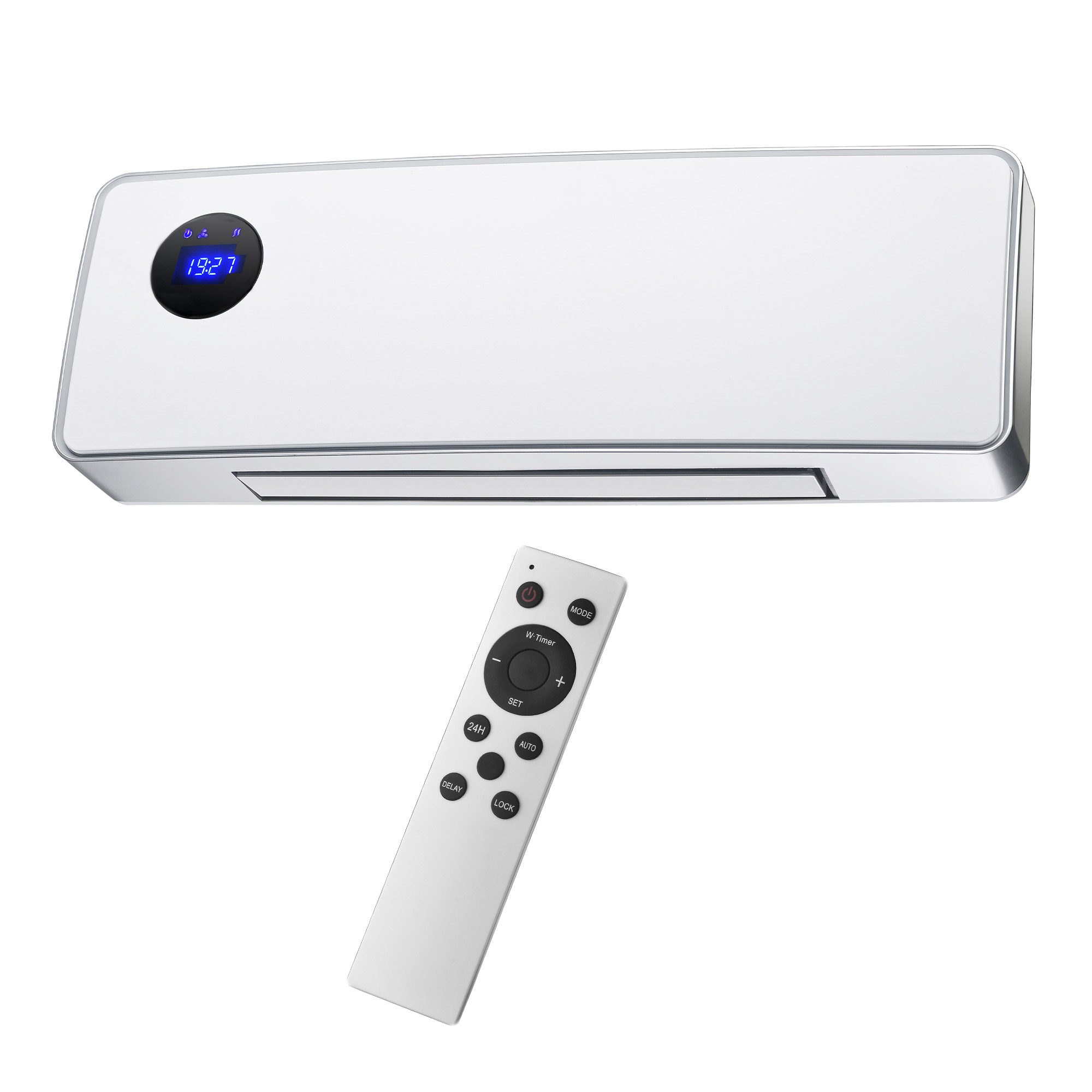 Calefactor split cerámico eléctrico de pared otelya luxe sannover 2000 w bl