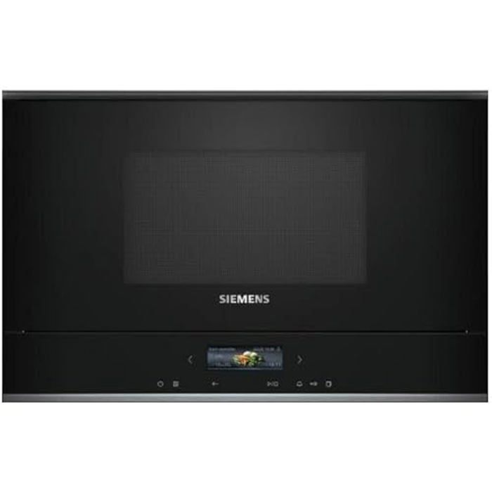 Horno microondas empotrable - Siemens - bf722r1b1 - negro - 900 vatios - 20