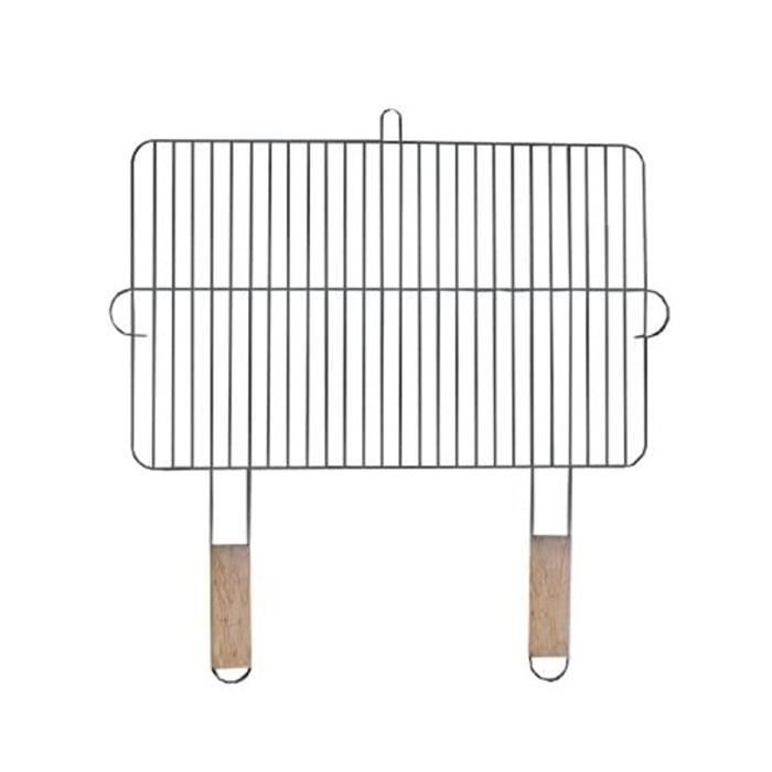 Parrilla de barbacoa - master grill & party - mg255 - acero cromado - manij