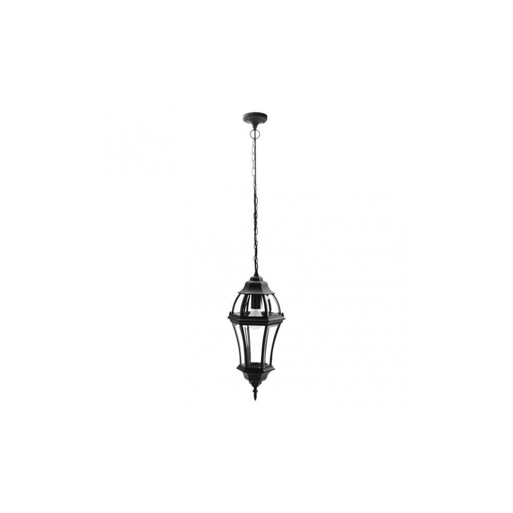 Becrux outdoor ceiling light 1xe27 aluminium / crystal black