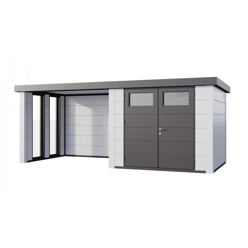 Caseta jardin nh6 c apoyo e ventanas a izq | blanco / blanco | novo habitat