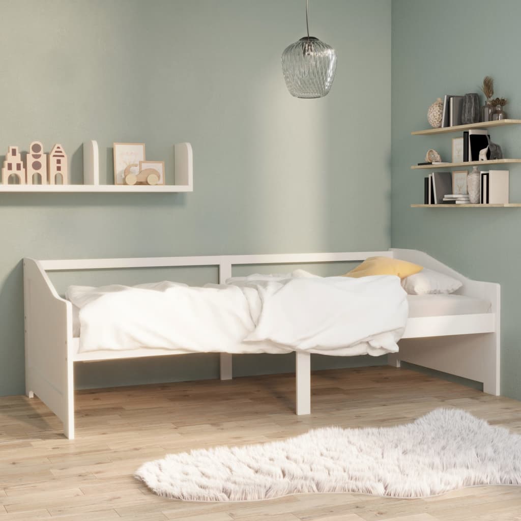 Cama -90x200 cm 3 plazas de madera maciza de pino blanco