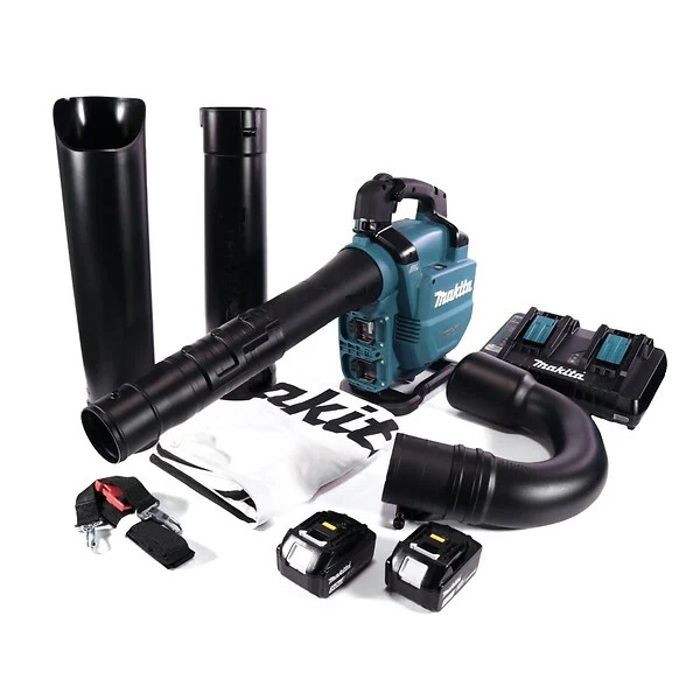 Aspiradora sopladora 36v (2 x 18v) 33 mbar - Makita - con 2 baterías de 18v