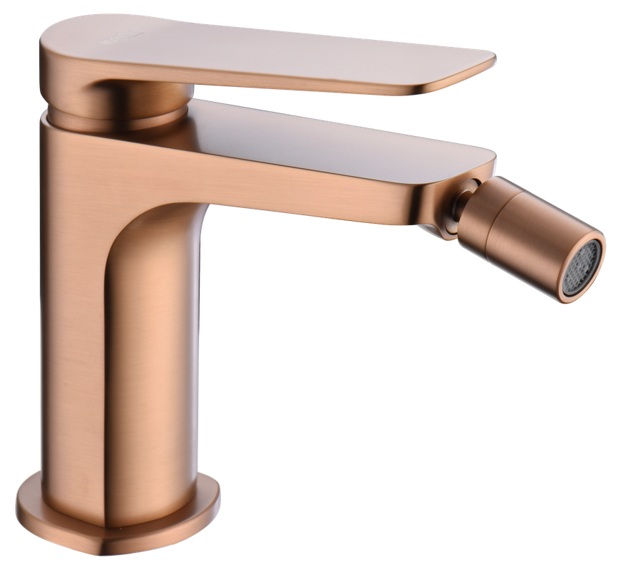 Mice- grifo monomando de bidet- mezclador de wc - color oro rosa cepillado