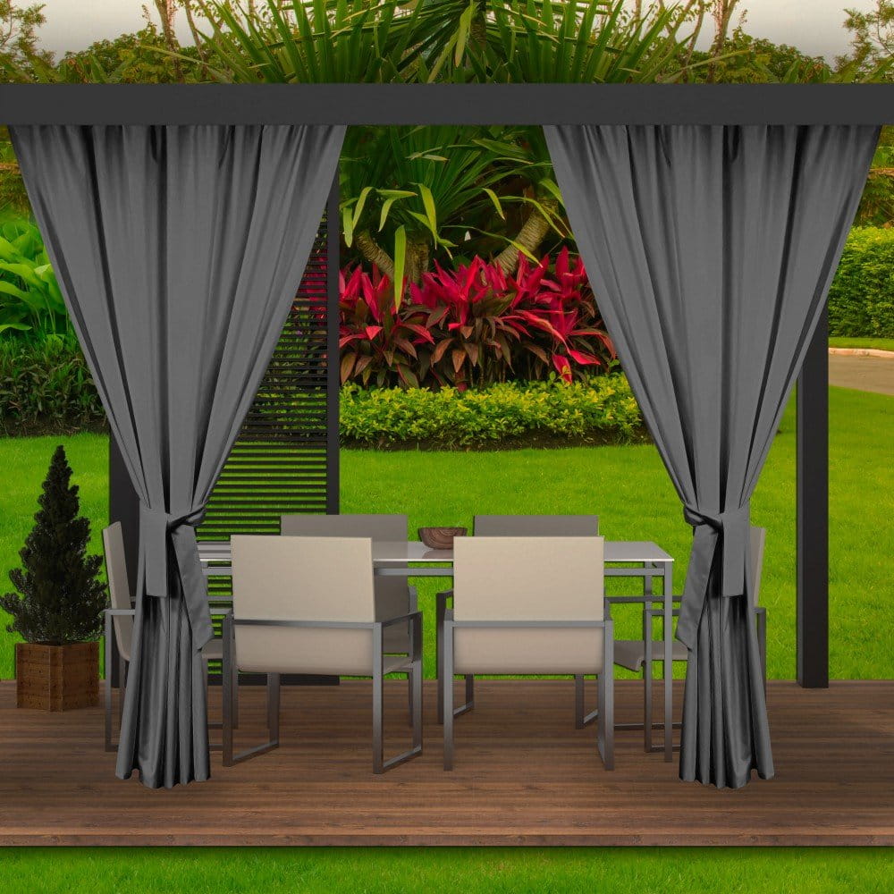 Cortinas para exterior terraza cortinas para balcones 2x155x220cm antracita