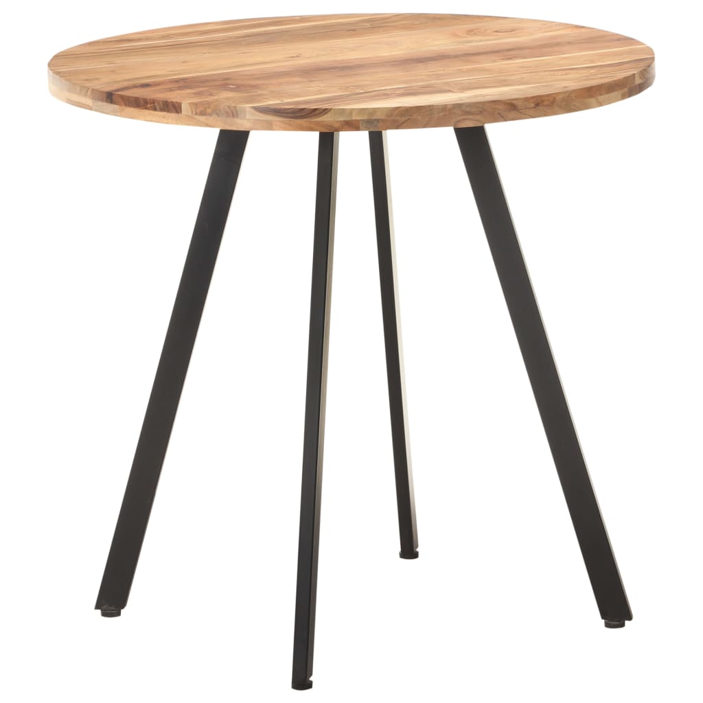 Mesa de comedor de madera maciza de acacia 80 cm oif551763