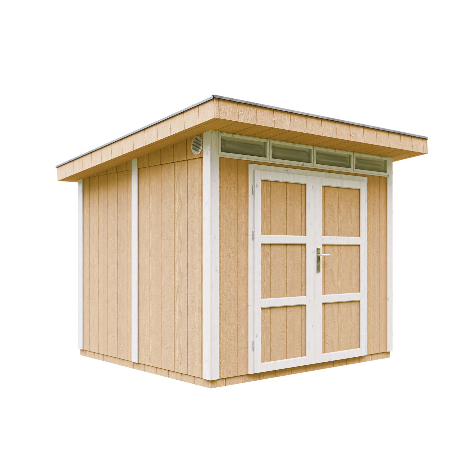 Caseta de jardín Timbela m903a-harvest honey, 5,9 m², premium, 279×293 cm