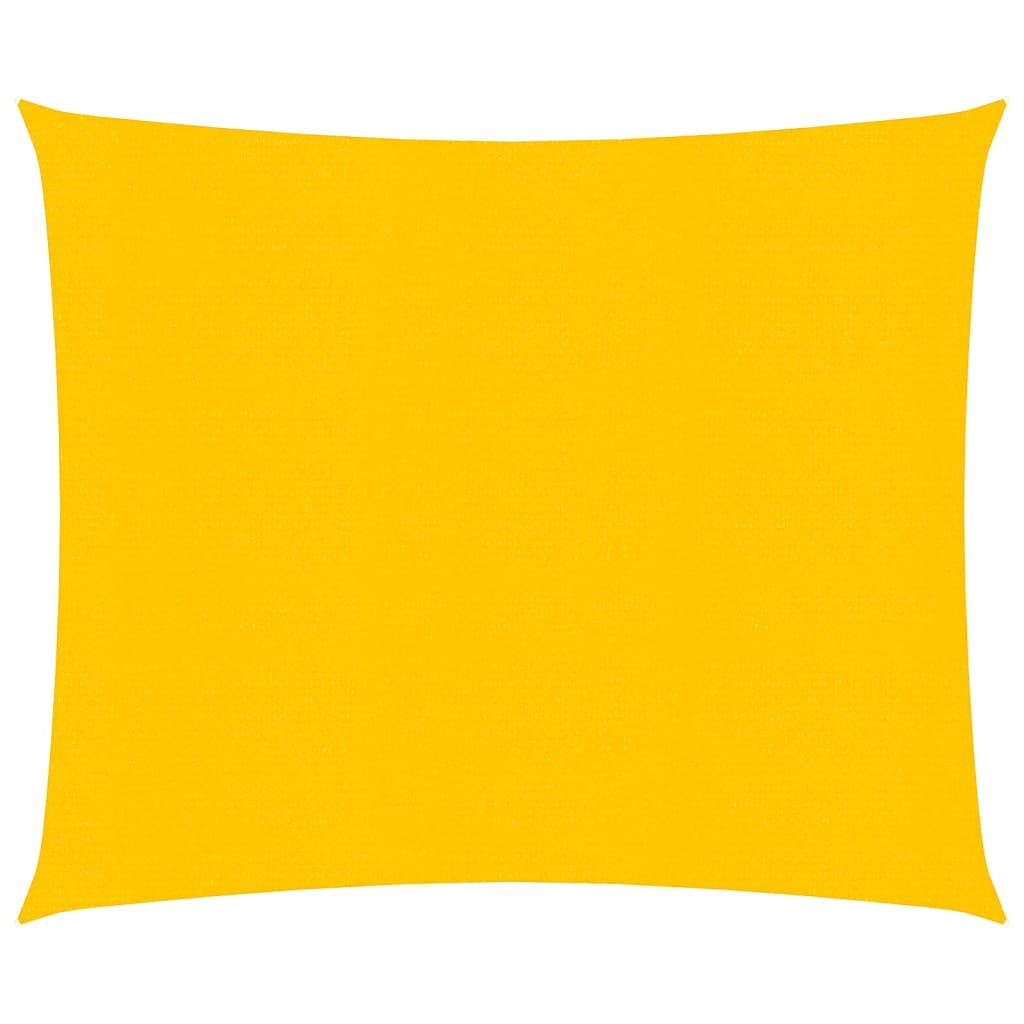 vidaXL toldo de vela amarillo hdpe 160 g/m² 3x3 m
