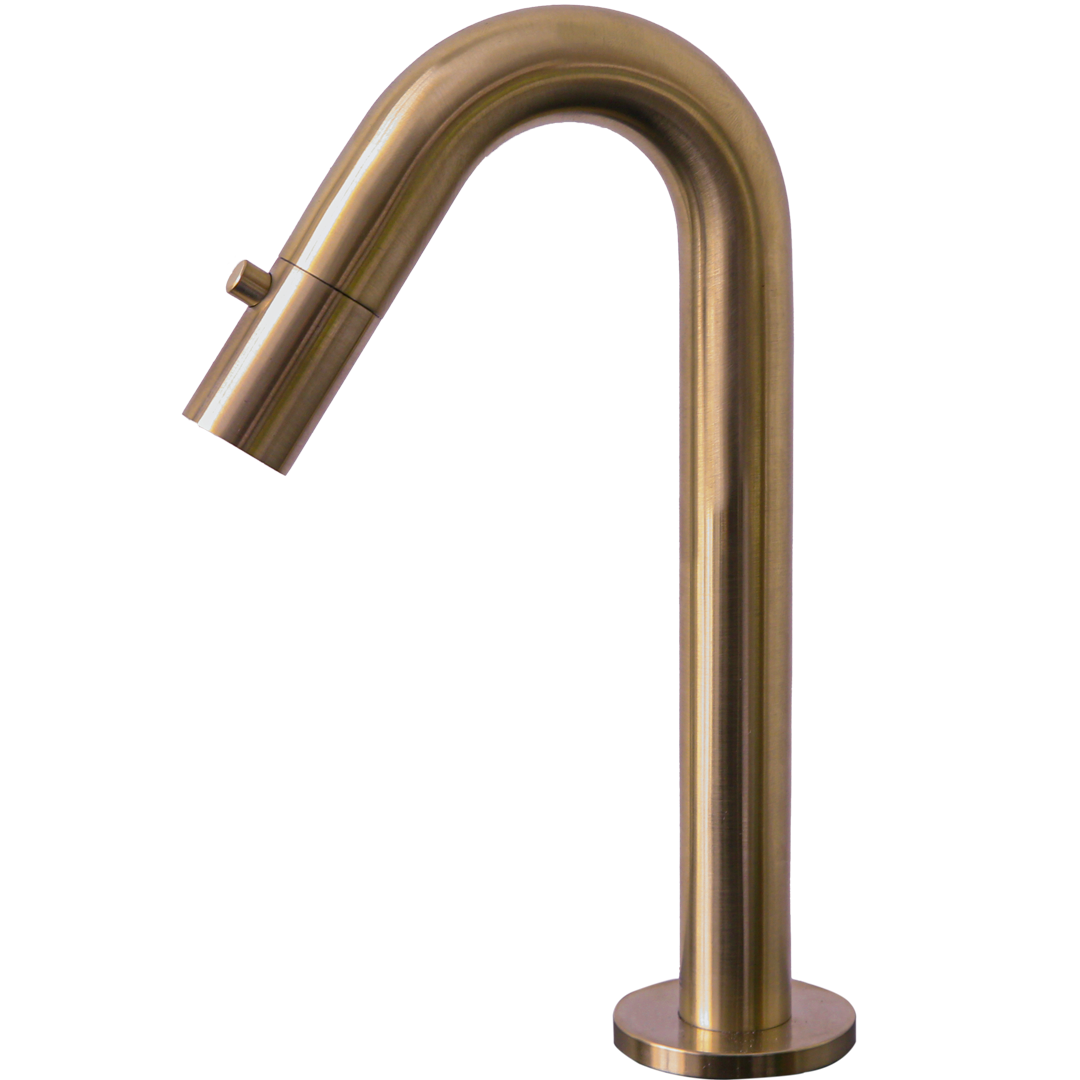 Indus mezclador lavabo cobre cepillado agua fría