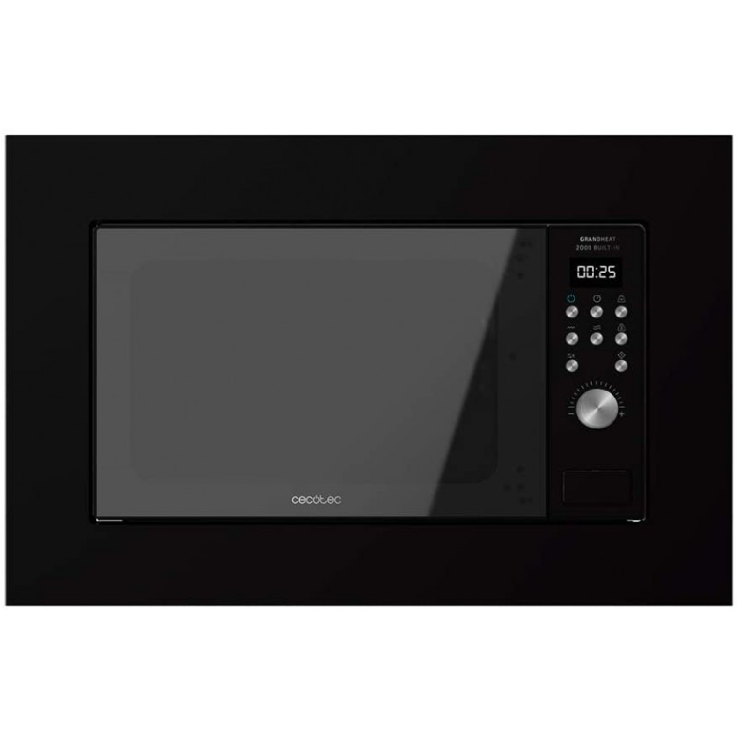 Cecotec microondas encastrable digital grandheat 2000 built-in black. 700w