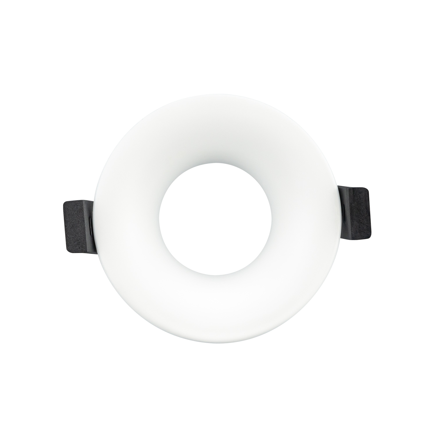 Marco fijo redondo para gu10 o modulo corte ø70mm fuente LED blanco