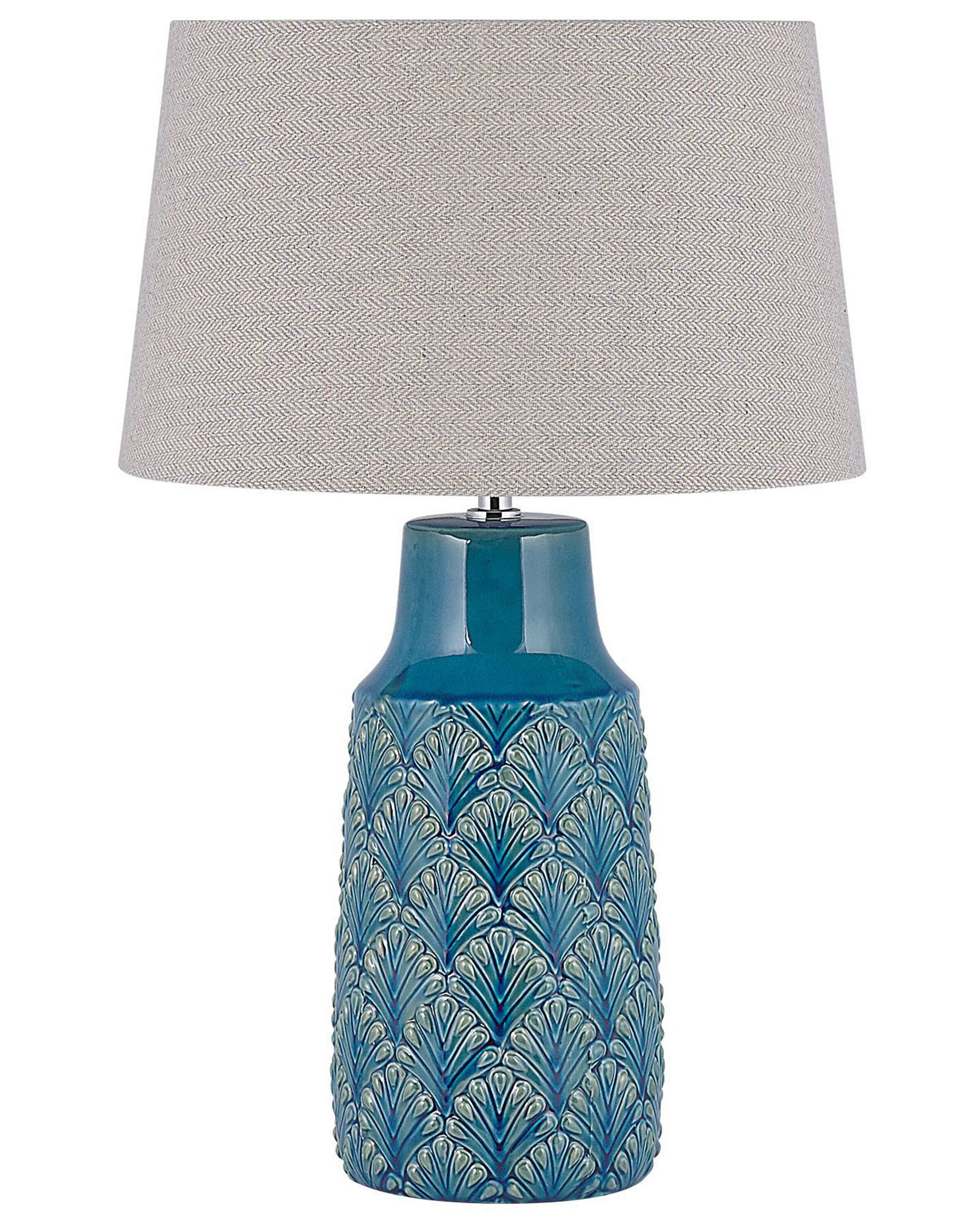 Lámpara de mesa thaya cerámica azul