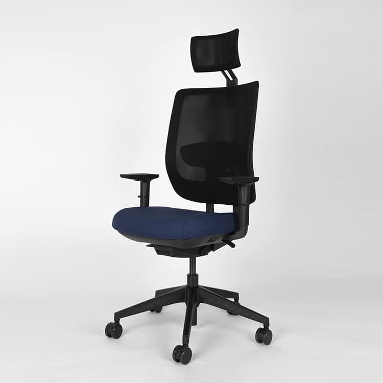 Actiu trim silla de oficina dark blue - con cabezal