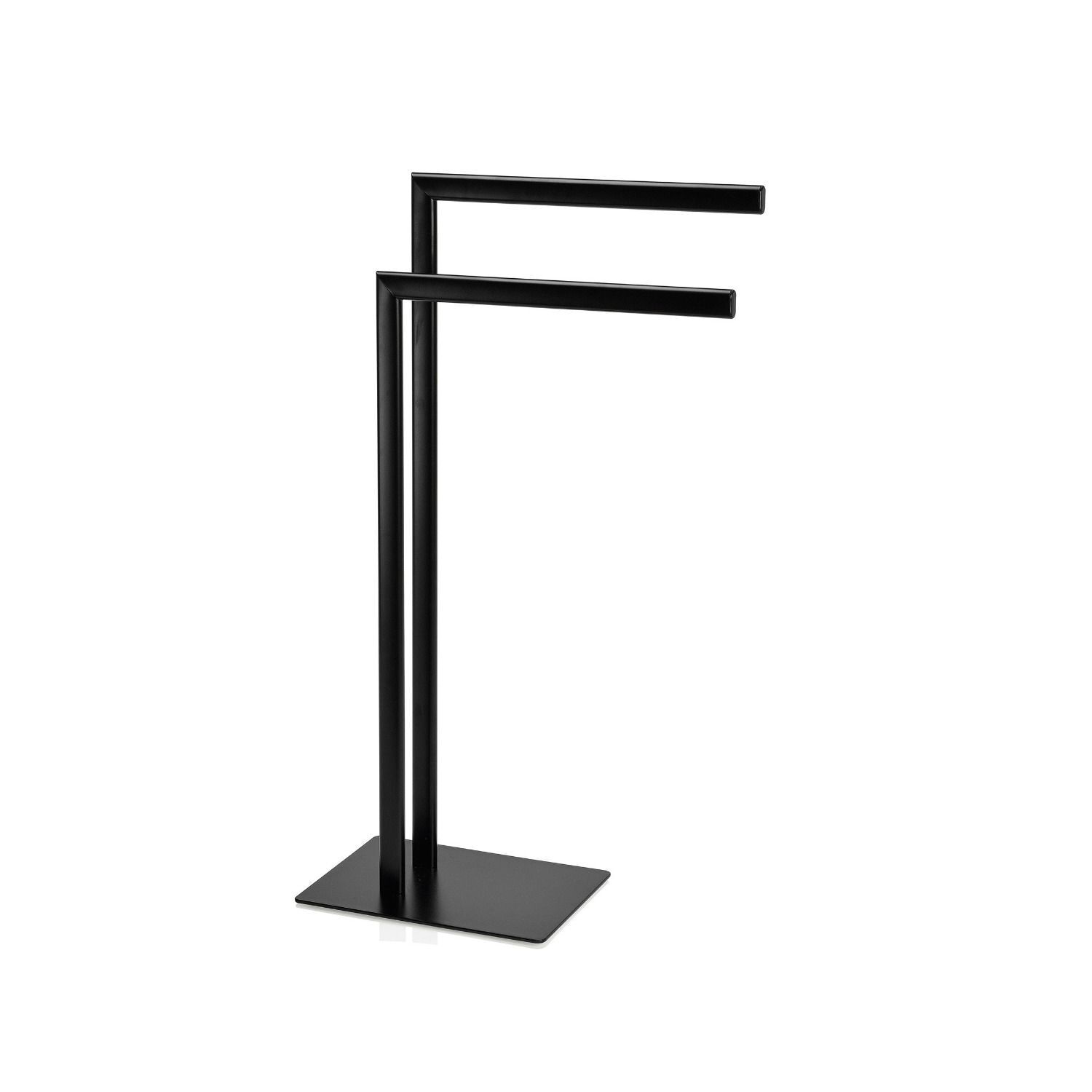 Toallero metal negro 30x20x82