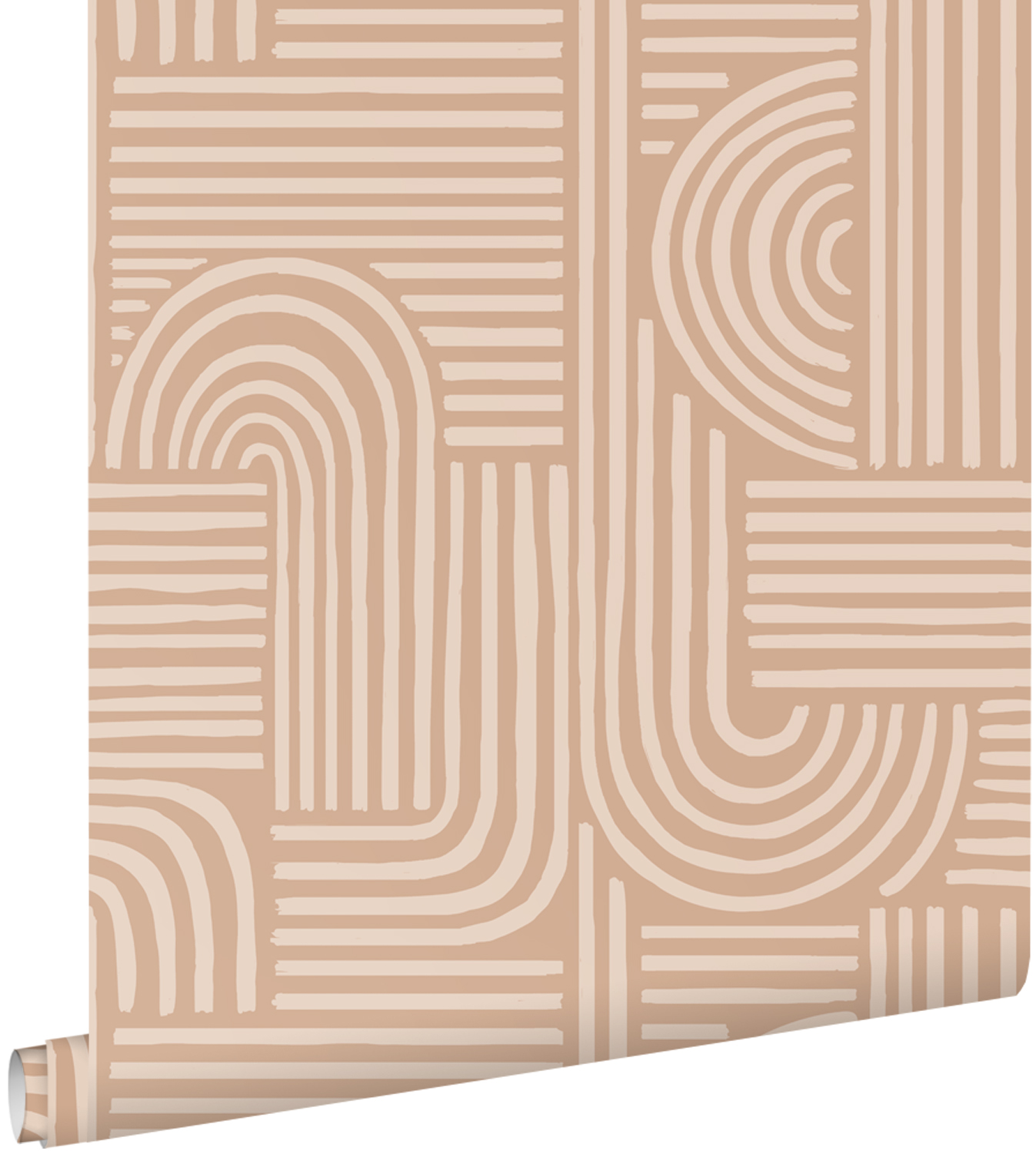 Estahome papel pintado 3d gráfico rojo barro cocido clara 53 cm x 10.05 m