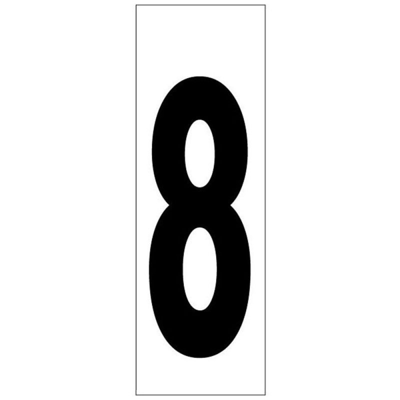 Numero adhesivo 46x140 mm. nº 8