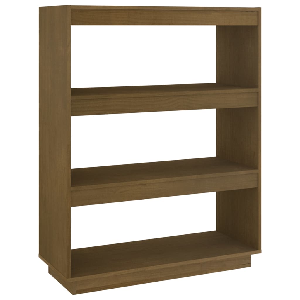 vidaXL estantería/divisor espacio madera pino marrón miel 80x35x103 cm