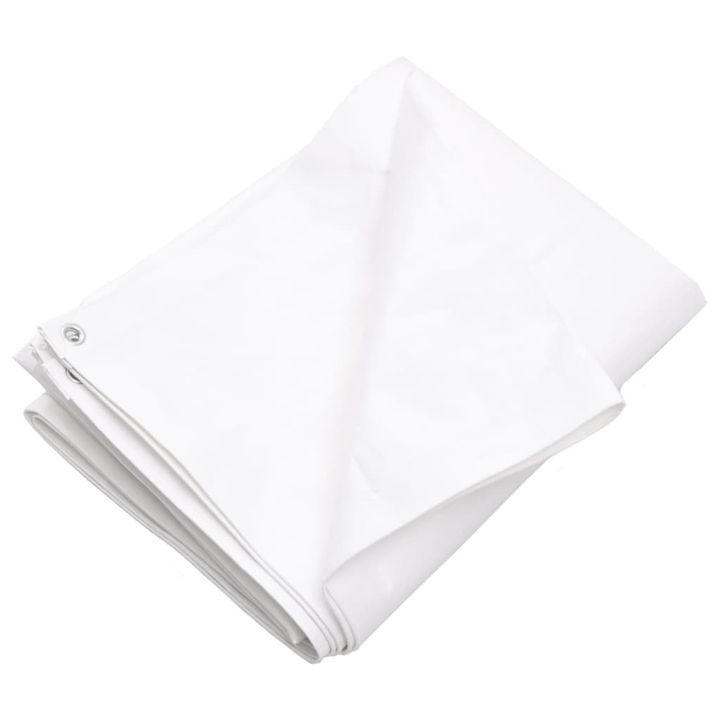 vidaXL lona hdpe blanco 260 g/m² 4x5 m