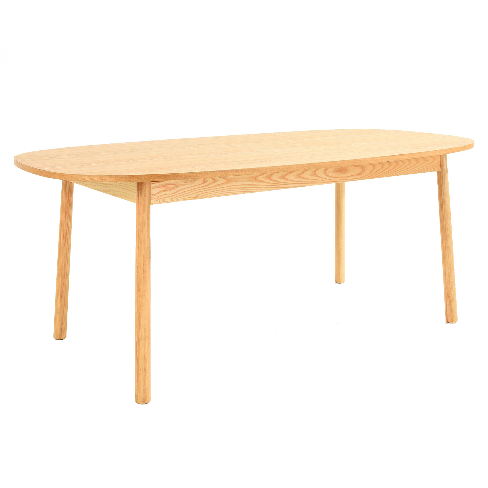 Mesa de comedor rectangular pärumm beksand 180x95x72,5 cm madera de fresno