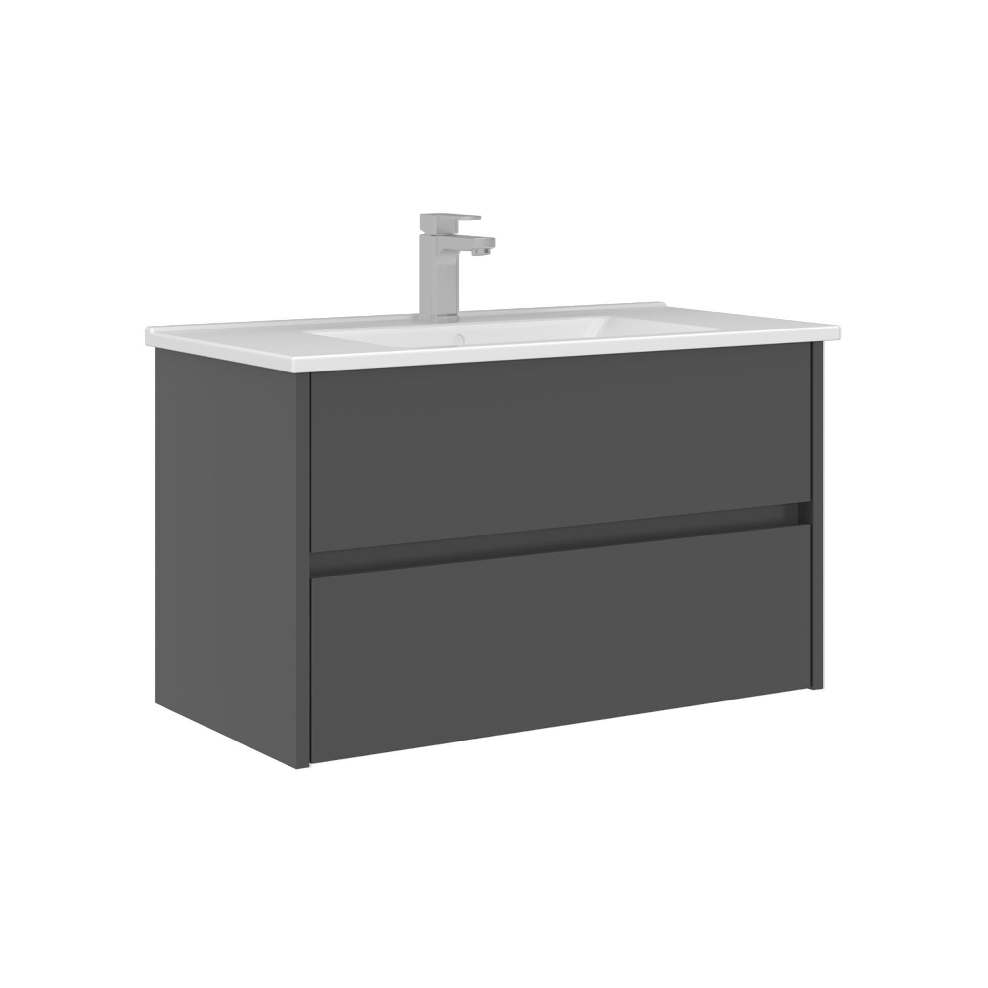 Mueble para lavabo <<arno 85>> - 85 x 45 x 52 cm - antracita
