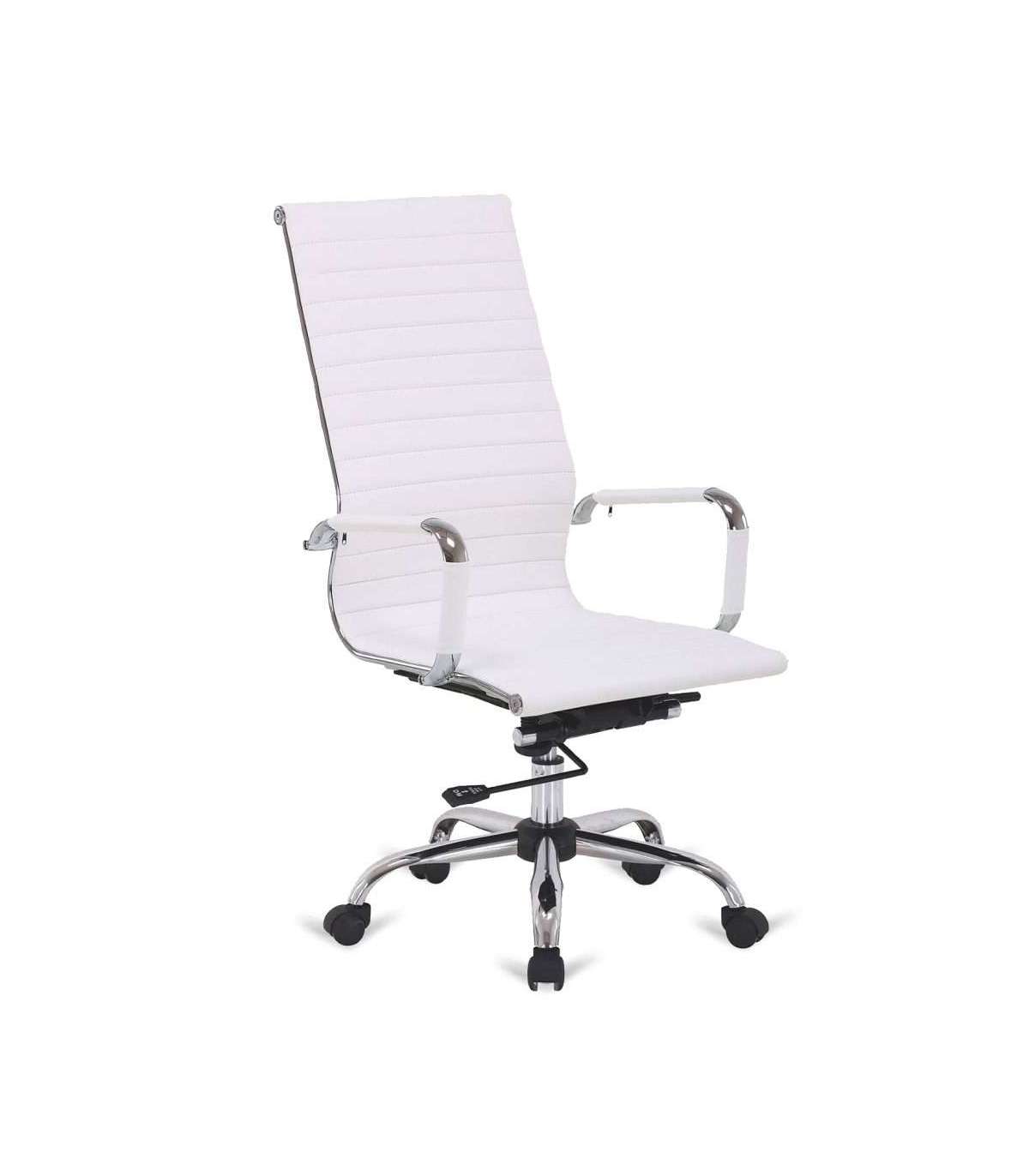 Silla de oficina giratoria y elevable ergonómica parís alta