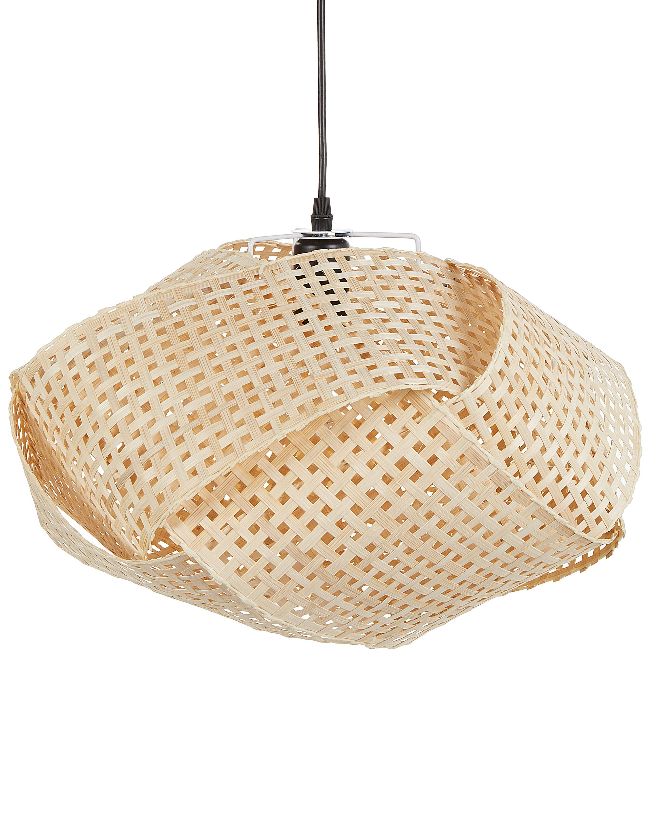 Lámpara colgante halil bambú beige