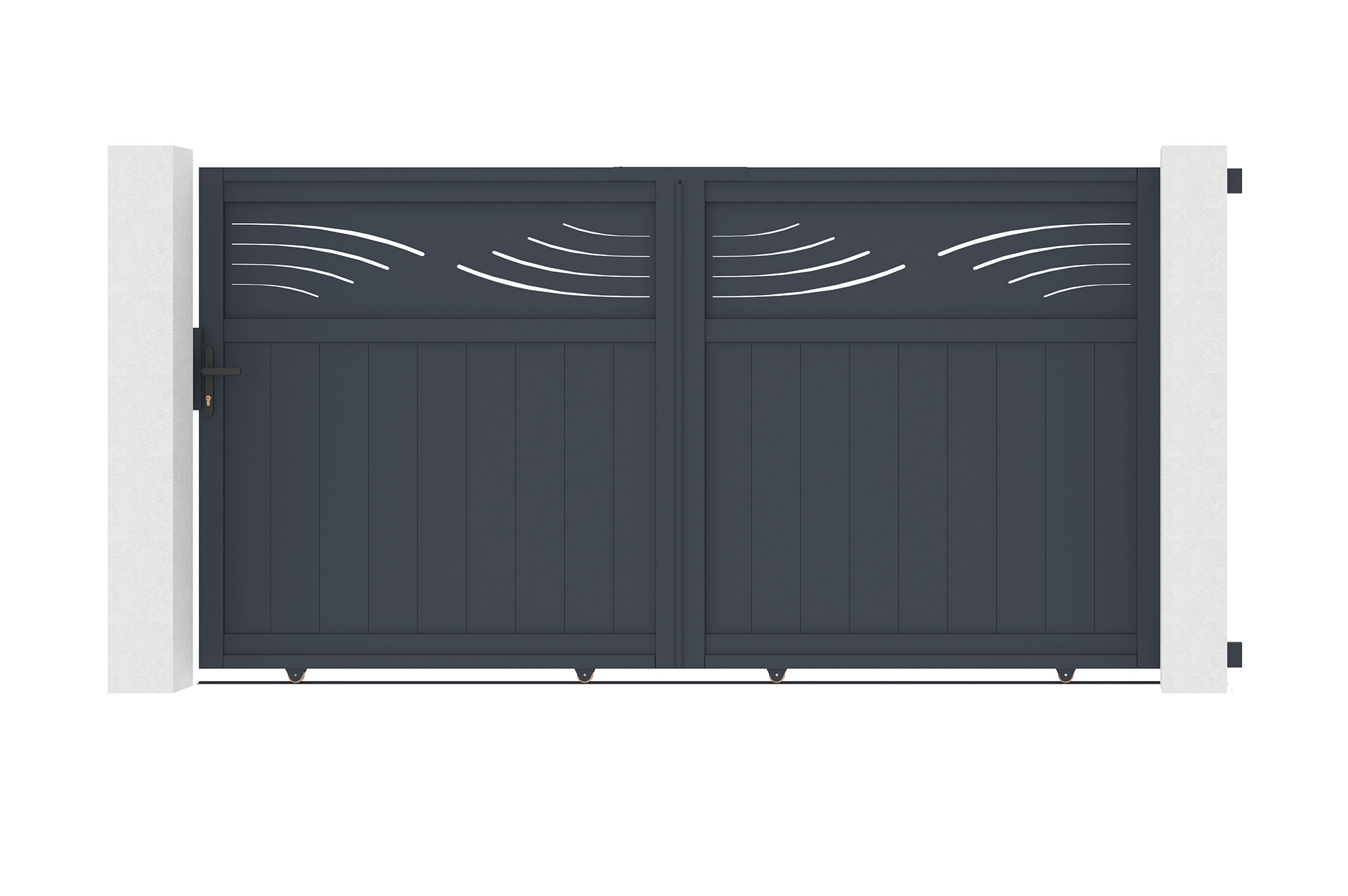 Puerta corredera de aluminio 3m halti a.160cm